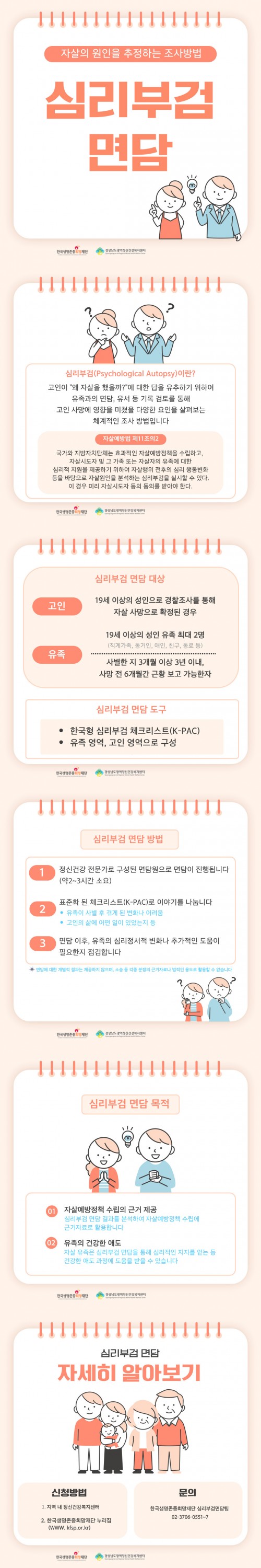 심리부검면담 지원